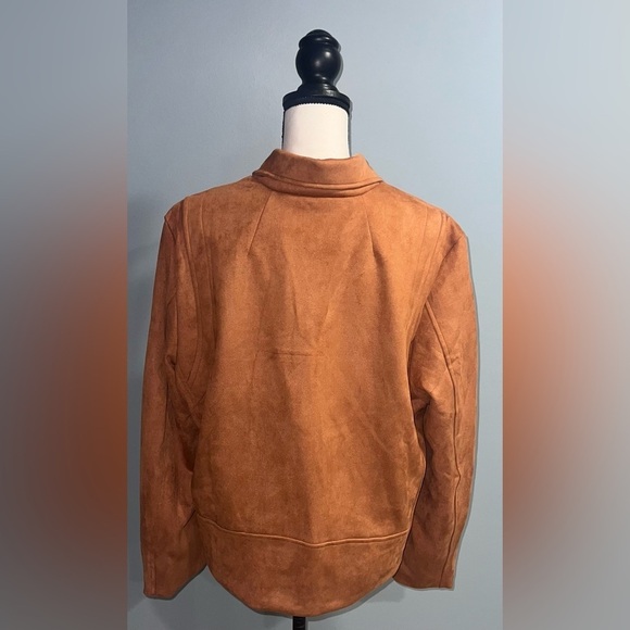 brown zip up jacket - Picture 3 of 5